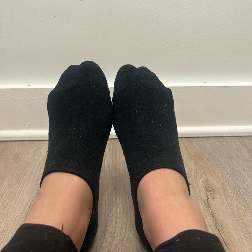 Black No-Show Socks